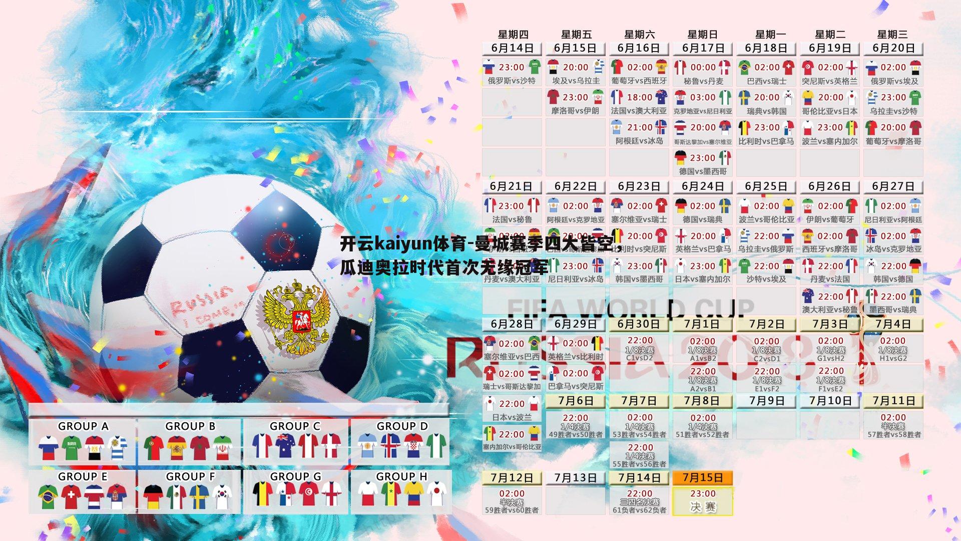 曼城赛季四大皆空，瓜迪奥拉时代首次无缘冠军